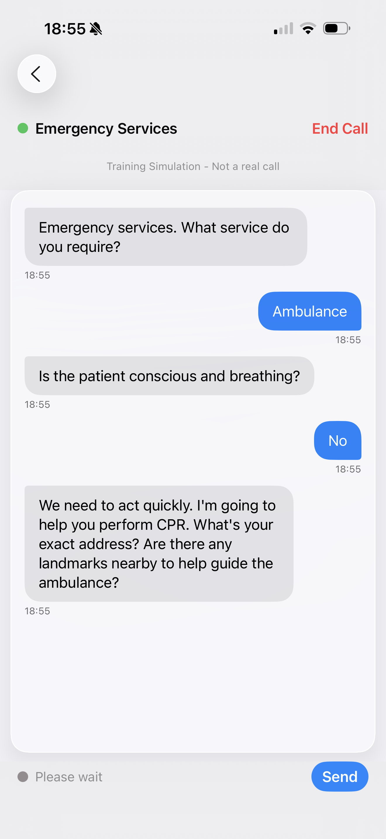 Emergency Call Simulation
